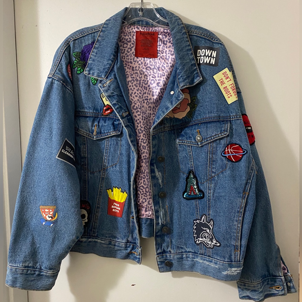 Pull & Bear Patch Denim Jacket